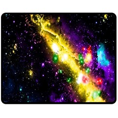 Galaxy Deep Space Space Universe Stars Nebula Double Sided Fleece Blanket (medium) 