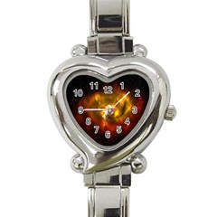 Galaxy Nebula Space Cosmos Universe Fantasy Heart Italian Charm Watch by Amaryn4rt