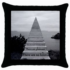 Steps To Success Follow Throw Pillow Case (black)