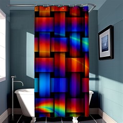 Rainbow Weaving Pattern Shower Curtain 36  X 72  (stall) 