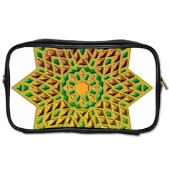 Star Pattern Tile Background Image Toiletries Bags 2-side by Amaryn4rt