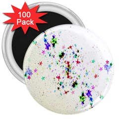 Star Structure Many Repetition 3  Magnets (100 Pack) by Amaryn4rt