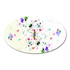 Star Structure Many Repetition Oval Magnet