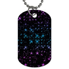 Stars Pattern Seamless Design Dog Tag (one Side)