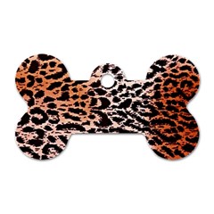 Tiger Motif Animal Dog Tag Bone (one Side)