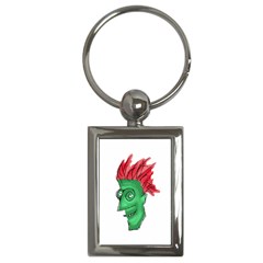 Crazy Man Drawing  Key Chains (rectangle) 