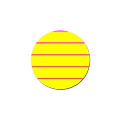 Background Image Horizontal Lines And Stripes Seamless Tileable Magenta Yellow Golf Ball Marker (4 Pack)