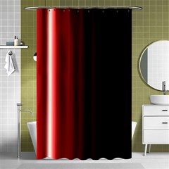 Black And Red Shower Curtain 48  X 72  (small) 