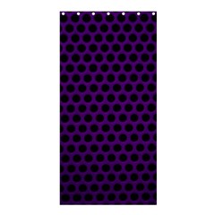 Dark Purple Metal Mesh With Round Holes Texture Shower Curtain 36  X 72  (stall) 