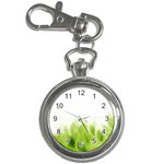 Green Leaves Pattern Key Chain Watches Front