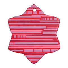 Index Red Pink Ornament (snowflake)