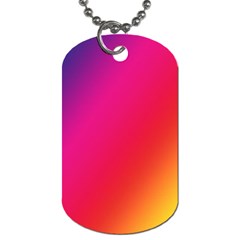 Rainbow Colors Dog Tag (one Side)