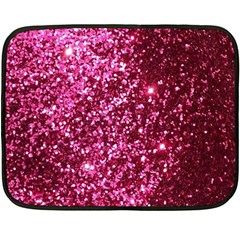 Pink Glitter Double Sided Fleece Blanket (mini) 