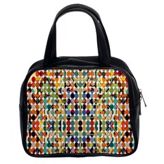 Retro Pattern Abstract Classic Handbags (2 Sides)