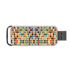 Retro Pattern Abstract Portable Usb Flash (one Side)