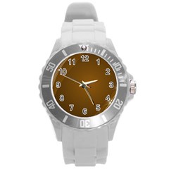 Abstract Background Round Plastic Sport Watch (l)