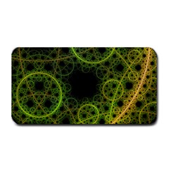 Abstract Circles Yellow Black Medium Bar Mats