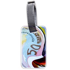 Abstract Currency Background Luggage Tags (two Sides)