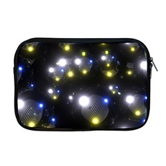 Abstract Dark Spheres Psy Trance Apple Macbook Pro 17  Zipper Case by Amaryn4rt