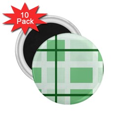 Abstract Green Squares Background 2 25  Magnets (10 Pack) 