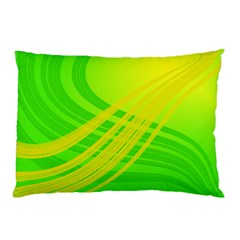 Abstract Green Yellow Background Pillow Case (two Sides)