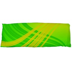 Abstract Green Yellow Background Body Pillow Case (dakimakura) by Amaryn4rt