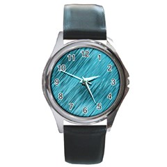 Banner Header Round Metal Watch