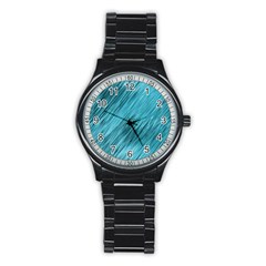 Banner Header Stainless Steel Round Watch