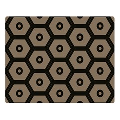 Black Bee Hive Texture Double Sided Flano Blanket (large) 