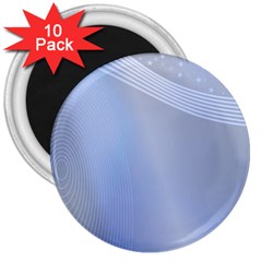 Blue Star Background 3  Magnets (10 Pack) 