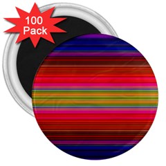 Fiesta Stripe Colorful Neon Background 3  Magnets (100 Pack)