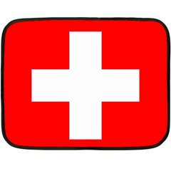 Flag Of Switzerland Double Sided Fleece Blanket (mini) 