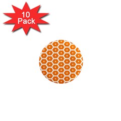 Golden Be Hive Pattern 1  Mini Magnet (10 Pack) 