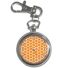 Golden Be Hive Pattern Key Chain Watches by Amaryn4rt