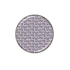 Welcome Letters Pattern Hat Clip Ball Marker (10 Pack)