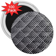 Grid Wire Mesh Stainless Rods Rods Raster 3  Magnets (100 Pack)