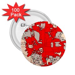 Map Of Franklin County Ohio Highlighting Columbus 2 25  Buttons (100 Pack) 