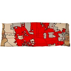 Map Of Franklin County Ohio Highlighting Columbus Body Pillow Case (dakimakura)