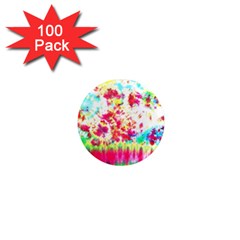 Pattern Decorated Schoolbus Tie Dye 1  Mini Magnets (100 Pack) 