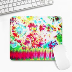 Pattern Decorated Schoolbus Tie Dye Large Mousepads by Amaryn4rt