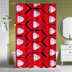 Red Bee Hive Shower Curtain 48  X 72  (small) 