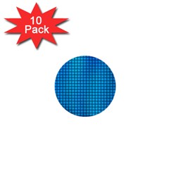 Seamless Blue Tiles Pattern 1  Mini Buttons (10 Pack) 