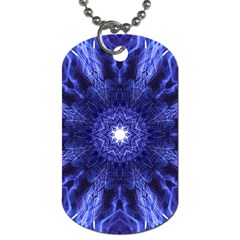 Tech Neon And Glow Backgrounds Psychedelic Art Dog Tag (two Sides) by Amaryn4rt