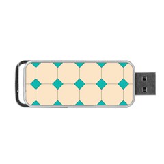 Tile Pattern Wallpaper Background Portable Usb Flash (one Side)