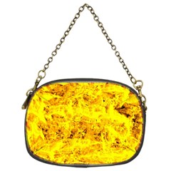 Yellow Abstract Background Chain Purses (two Sides) 