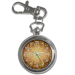 Yellow And Black Stained Glass Effect Key Chain Watches by Amaryn4rt