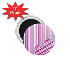 Pink Love Pattern 1 75  Magnets (10 Pack) 