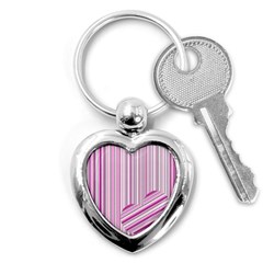 Pink Love Pattern Key Chains (heart) 