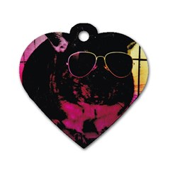 Maggie Chinchillin Version 2 Dog Tag Heart (two Sides)