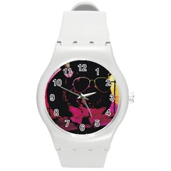 Maggie Chinchillin Version 2 Round Plastic Sport Watch (m)